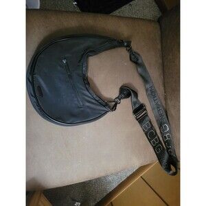 BCBGeneration Black Crescent Shaped Crossbody With Adjustable Strap